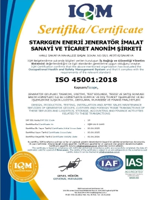 FR.83-7 ISO 45001-IAS Sistem Sertifikası R.04-D6